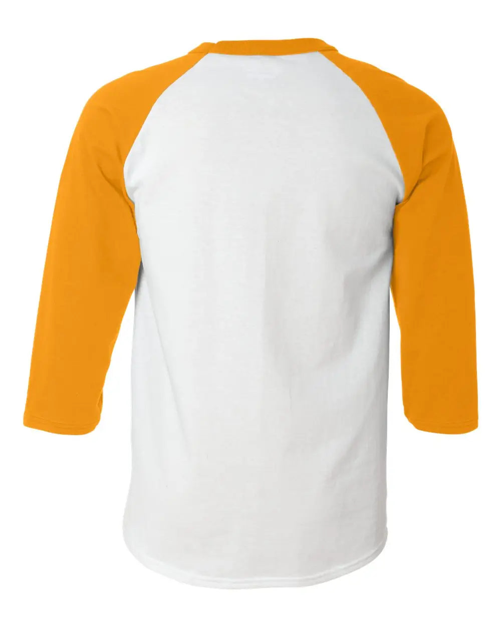 Champion T137 Raglan Sleeve Baseball T-shirt - White Gold