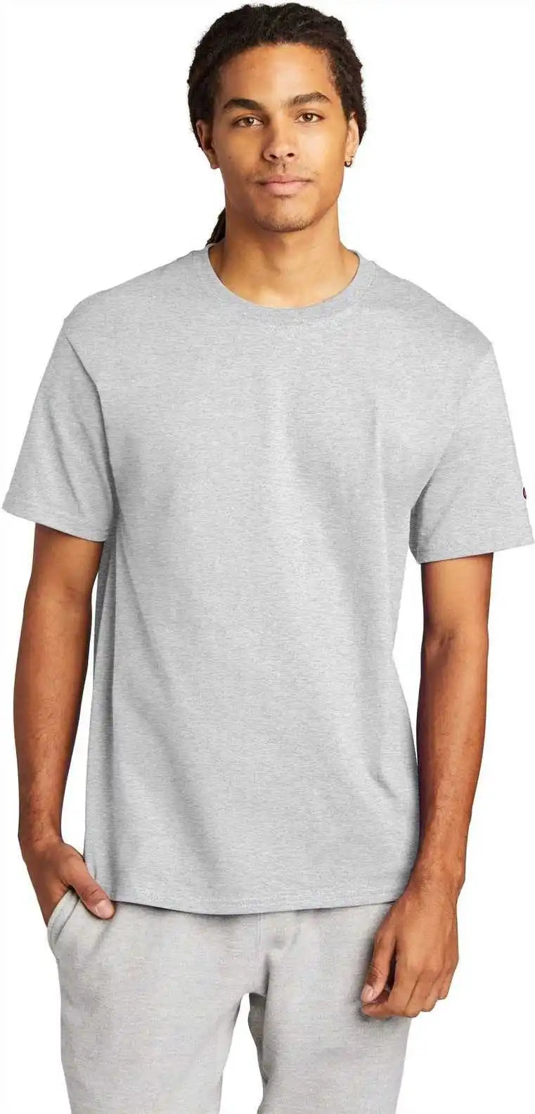 Champion T425 Heritage 6 Oz Jersey Tee Ash