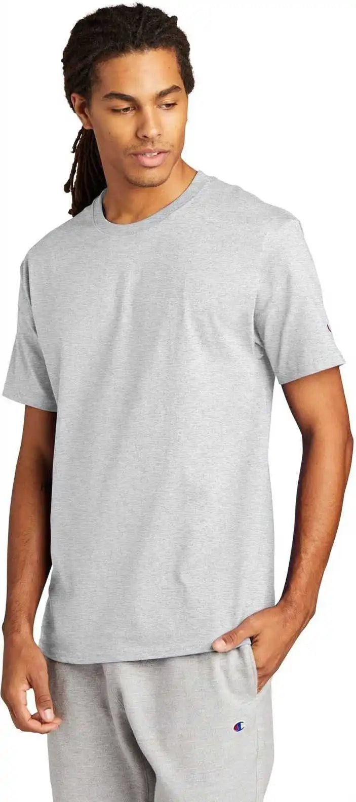 Champion T425 Heritage 6 Oz Jersey Tee Ash