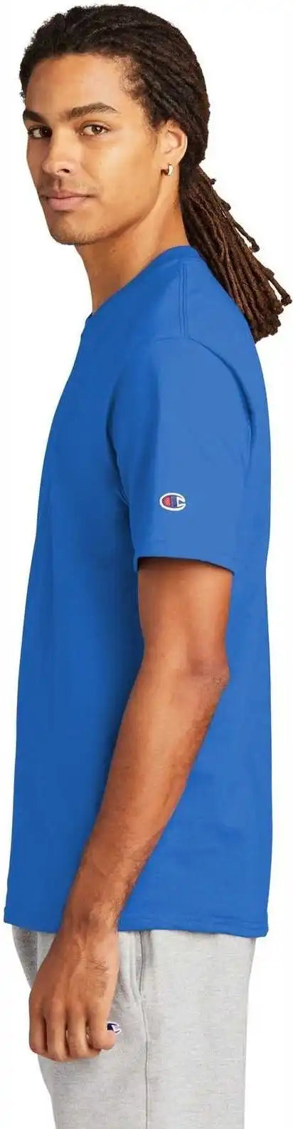 Champion T425 Heritage 6 Oz Jersey Tee Athletic Royal