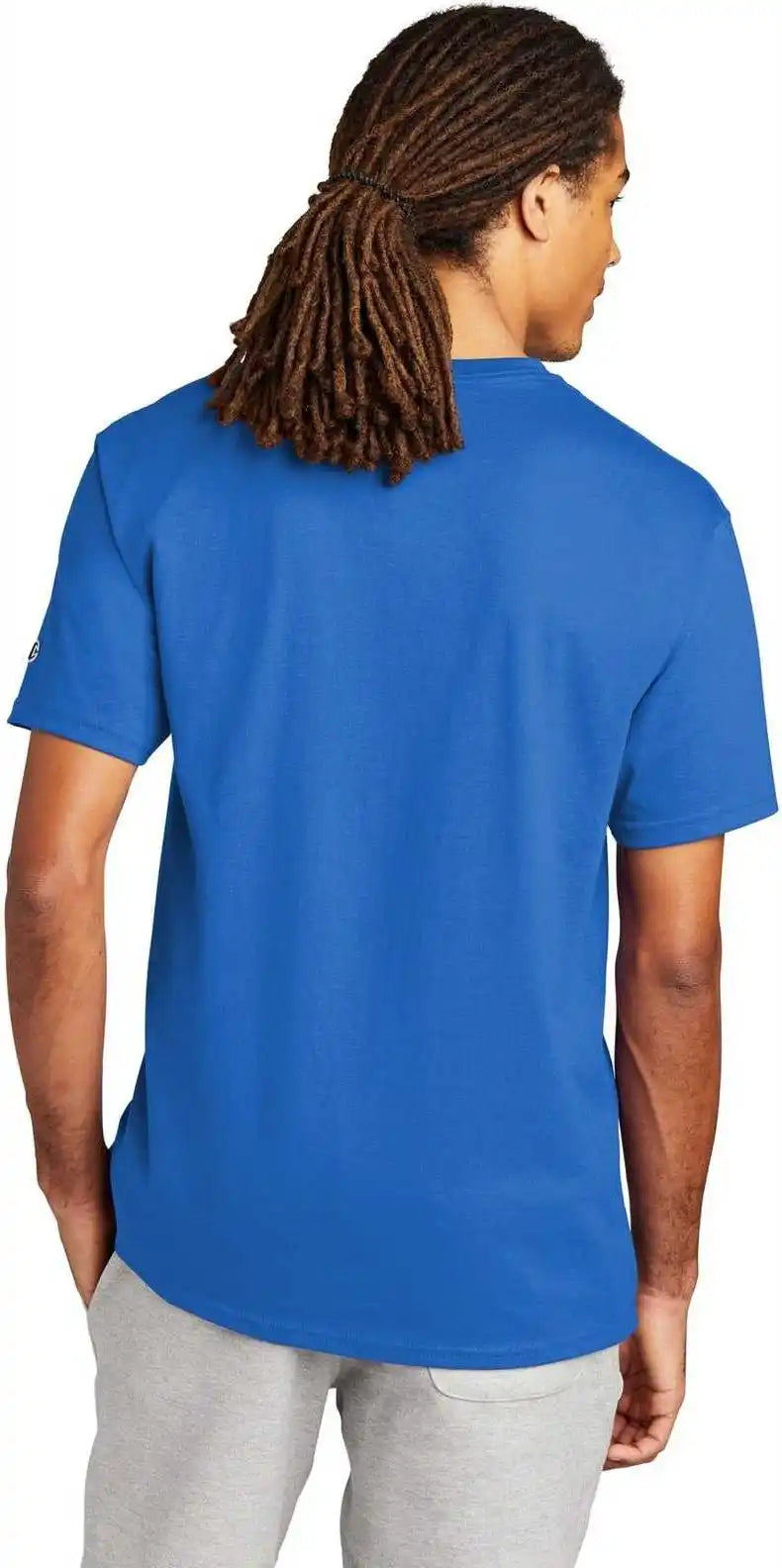 Champion T425 Heritage 6 Oz Jersey Tee Athletic Royal