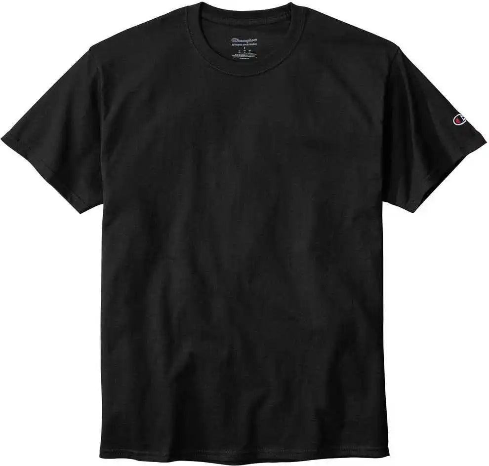 Champion T425 Heritage 6 Oz Jersey Tee Black