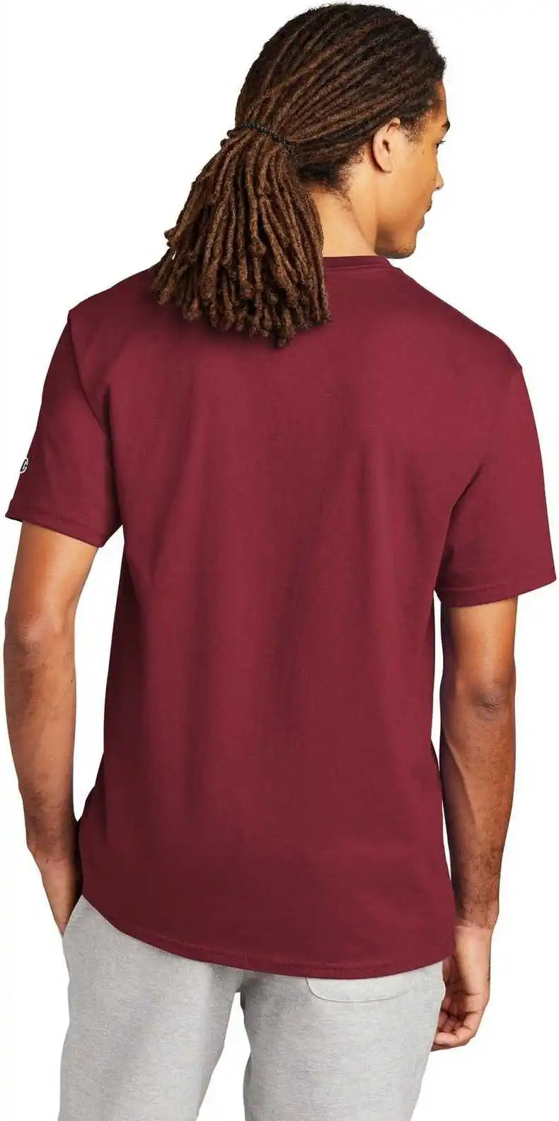 Champion T425 Heritage 6 Oz Jersey Tee Cardinal