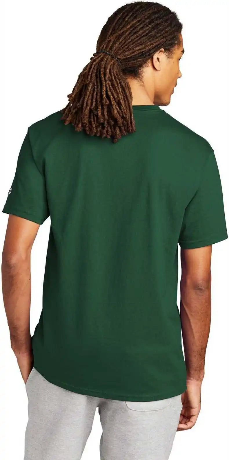 Champion T425 Heritage 6 Oz Jersey Tee Dark Green
