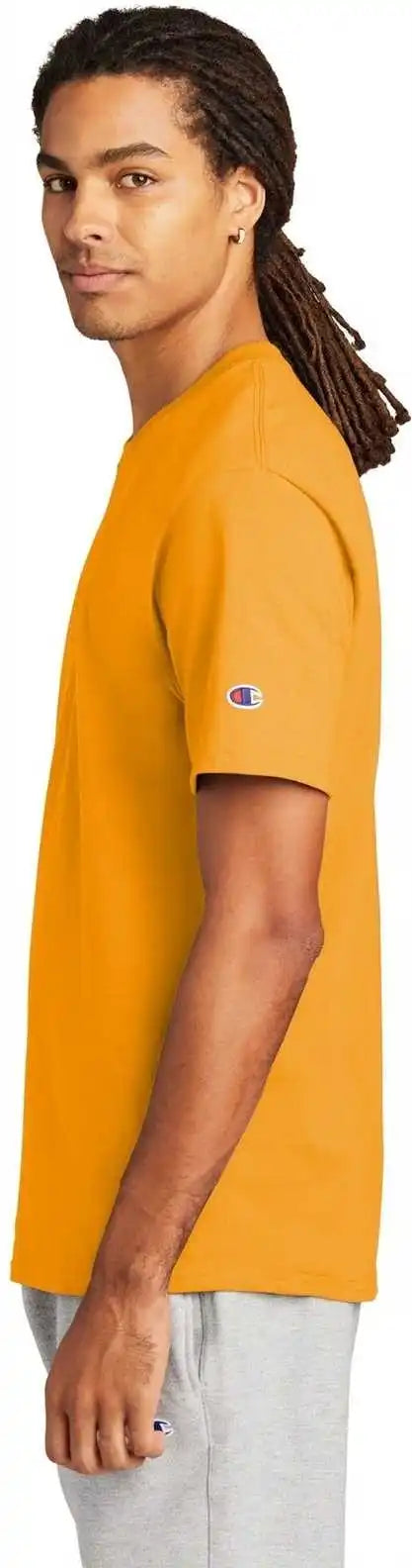 Champion T425 Heritage 6 Oz Jersey Tee Gold
