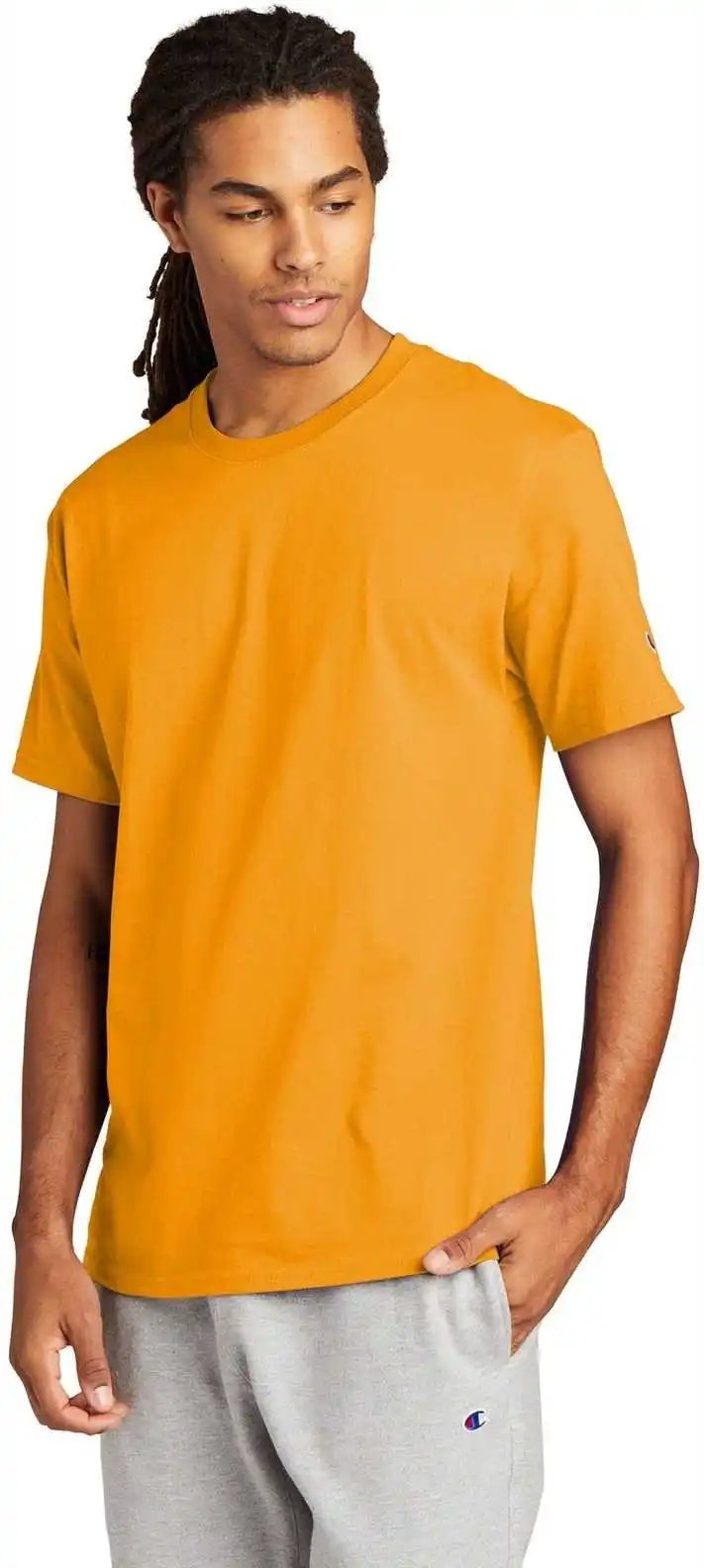 Champion T425 Heritage 6 Oz Jersey Tee Gold