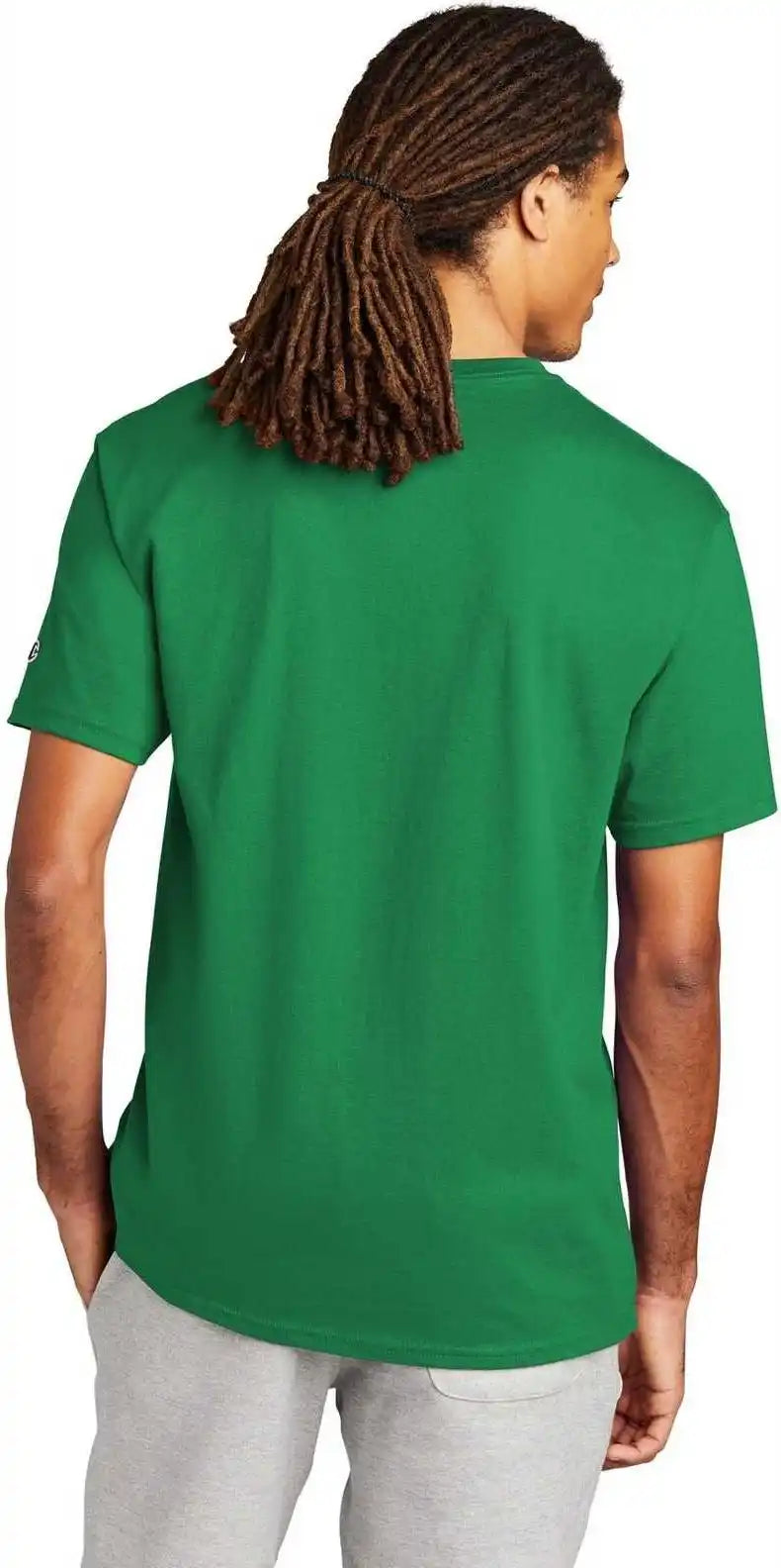 Champion T425 Heritage 6 Oz Jersey Tee Kelly Green