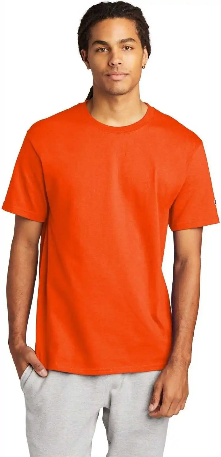 Champion T425 Heritage 6 Oz Jersey Tee Orange