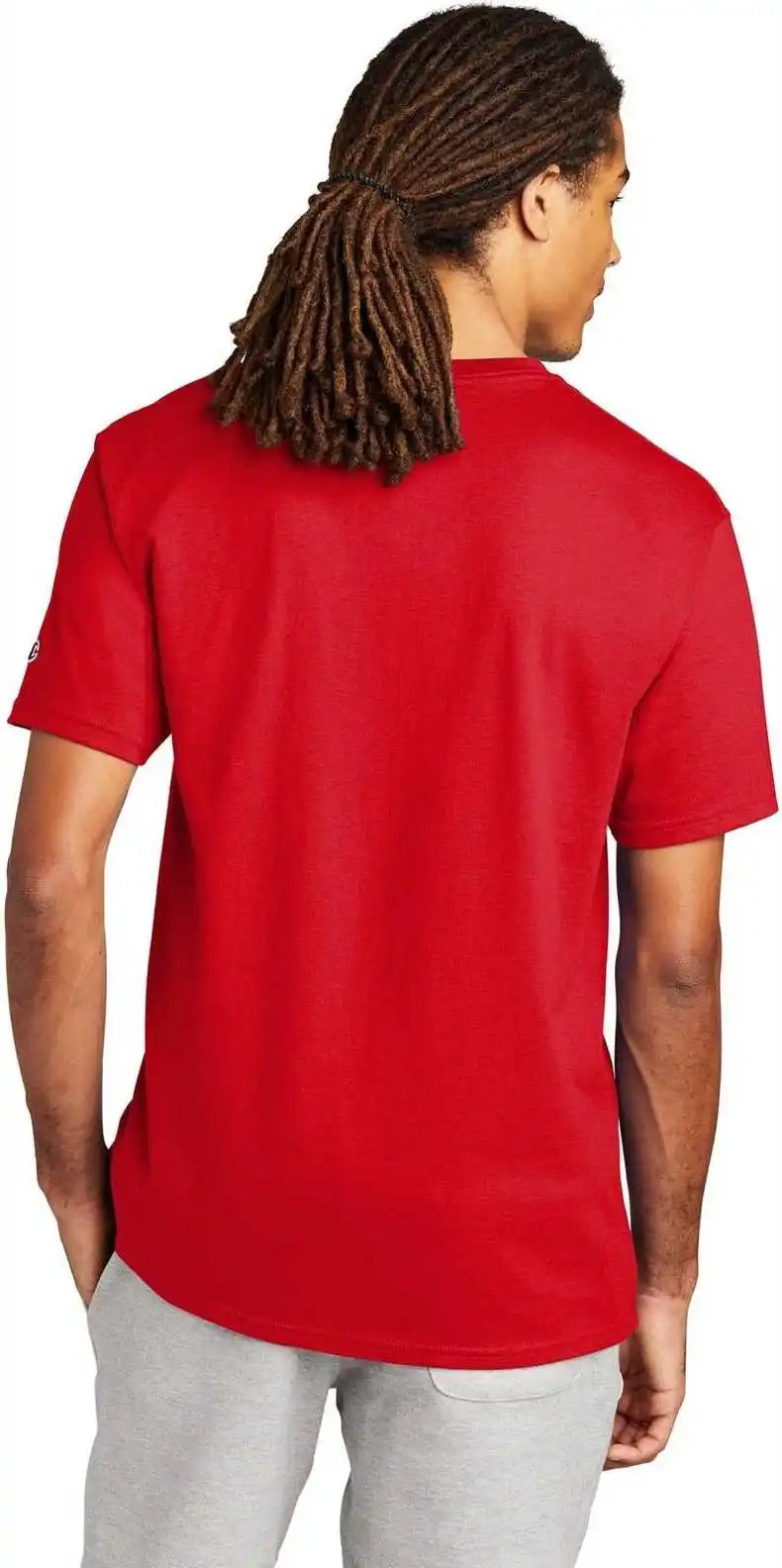 Champion T425 Heritage 6 Oz Jersey Tee Red