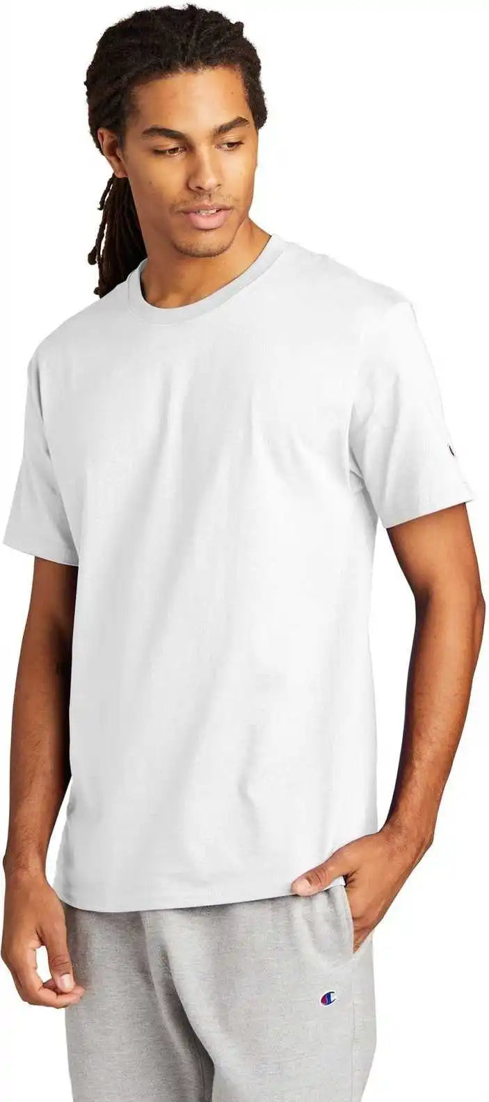 Champion T425 Heritage 6 Oz Jersey Tee White