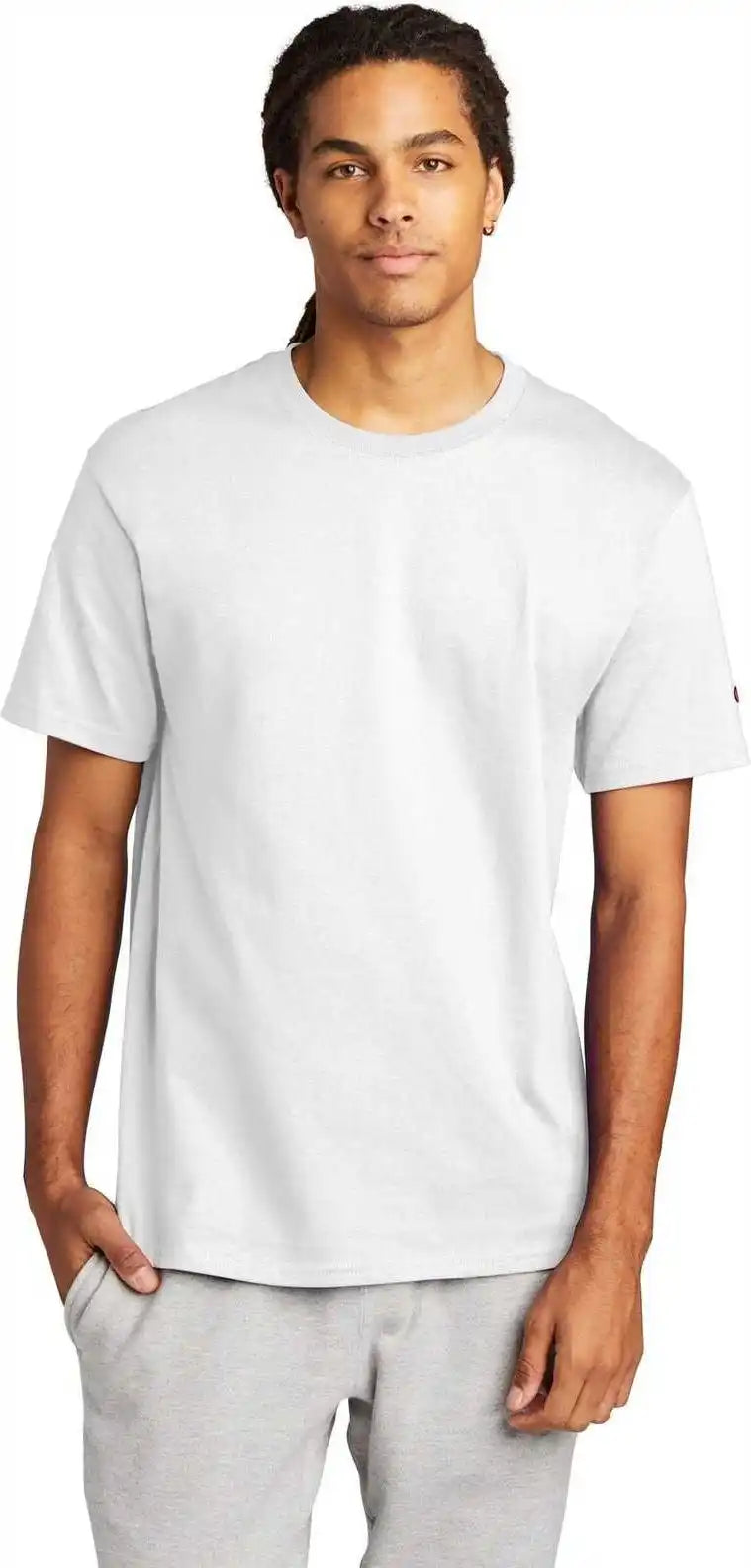 Champion T425 Heritage 6 Oz Jersey Tee White