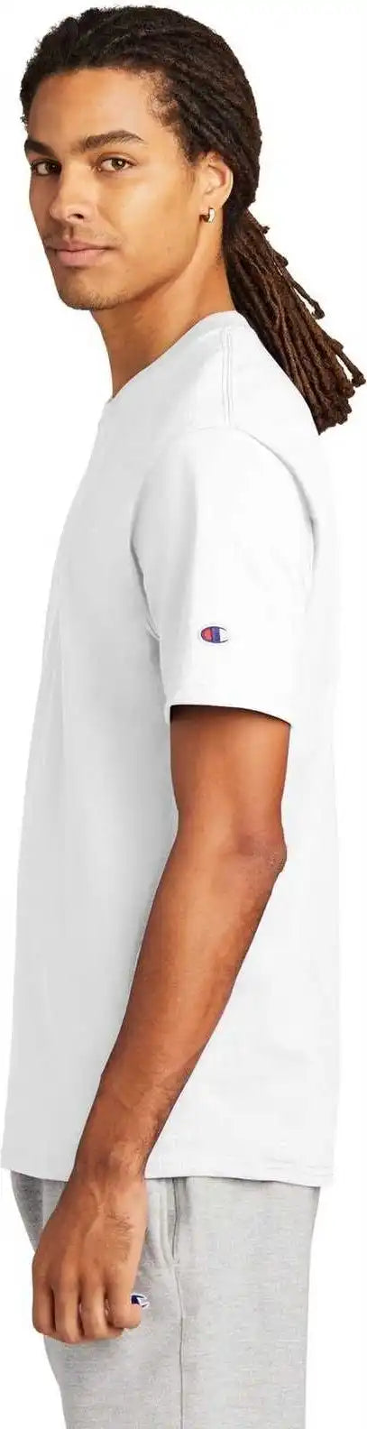 Champion T425 Heritage 6 Oz Jersey Tee White