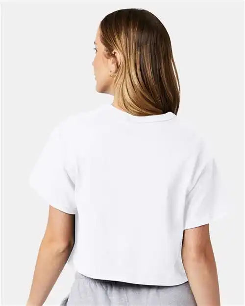 Champion T453w Women’s Heritage Jersey Crop T-shirt - White