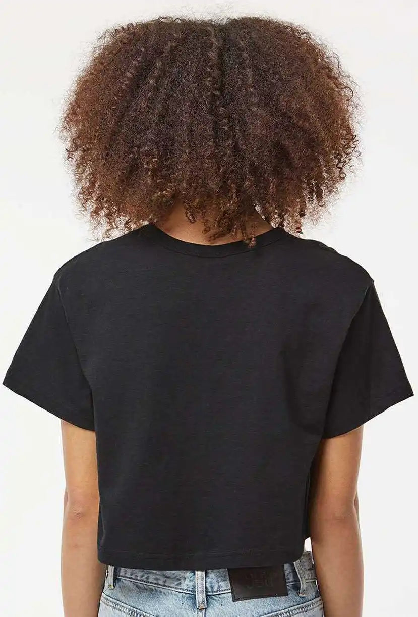 Champion T453w Women’s Heritage Jersey Cropped t Shirt Black