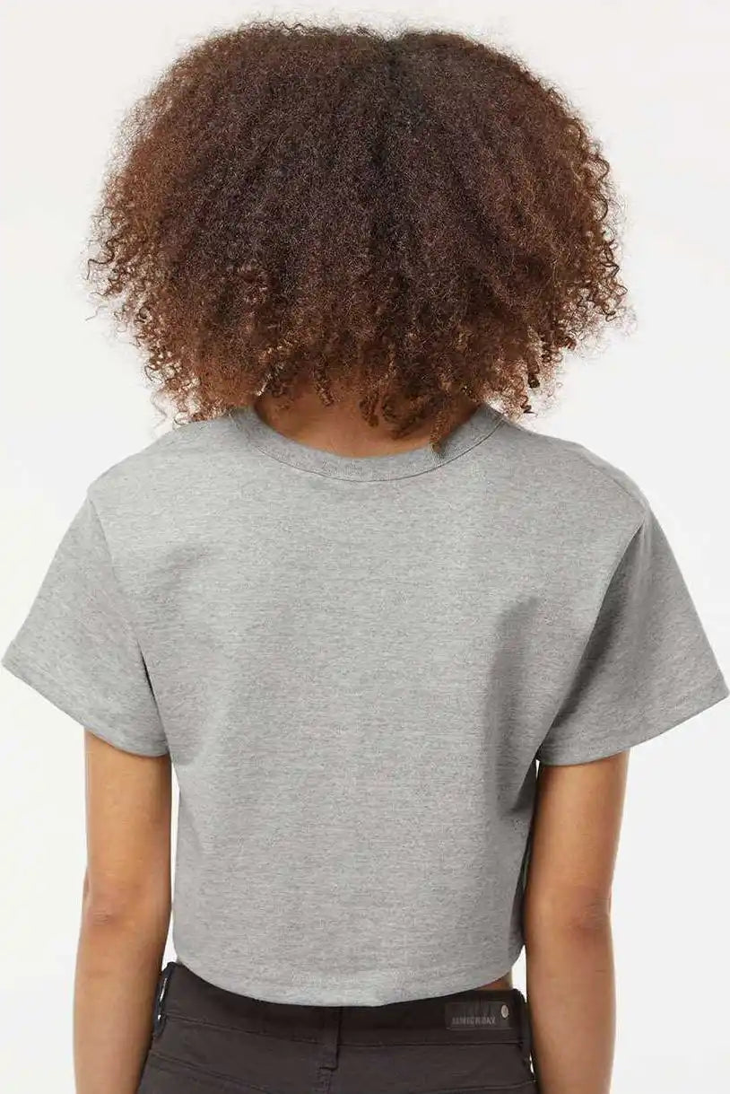 Champion T453w Women’s Heritage Jersey Cropped t Shirt Oxford Grey