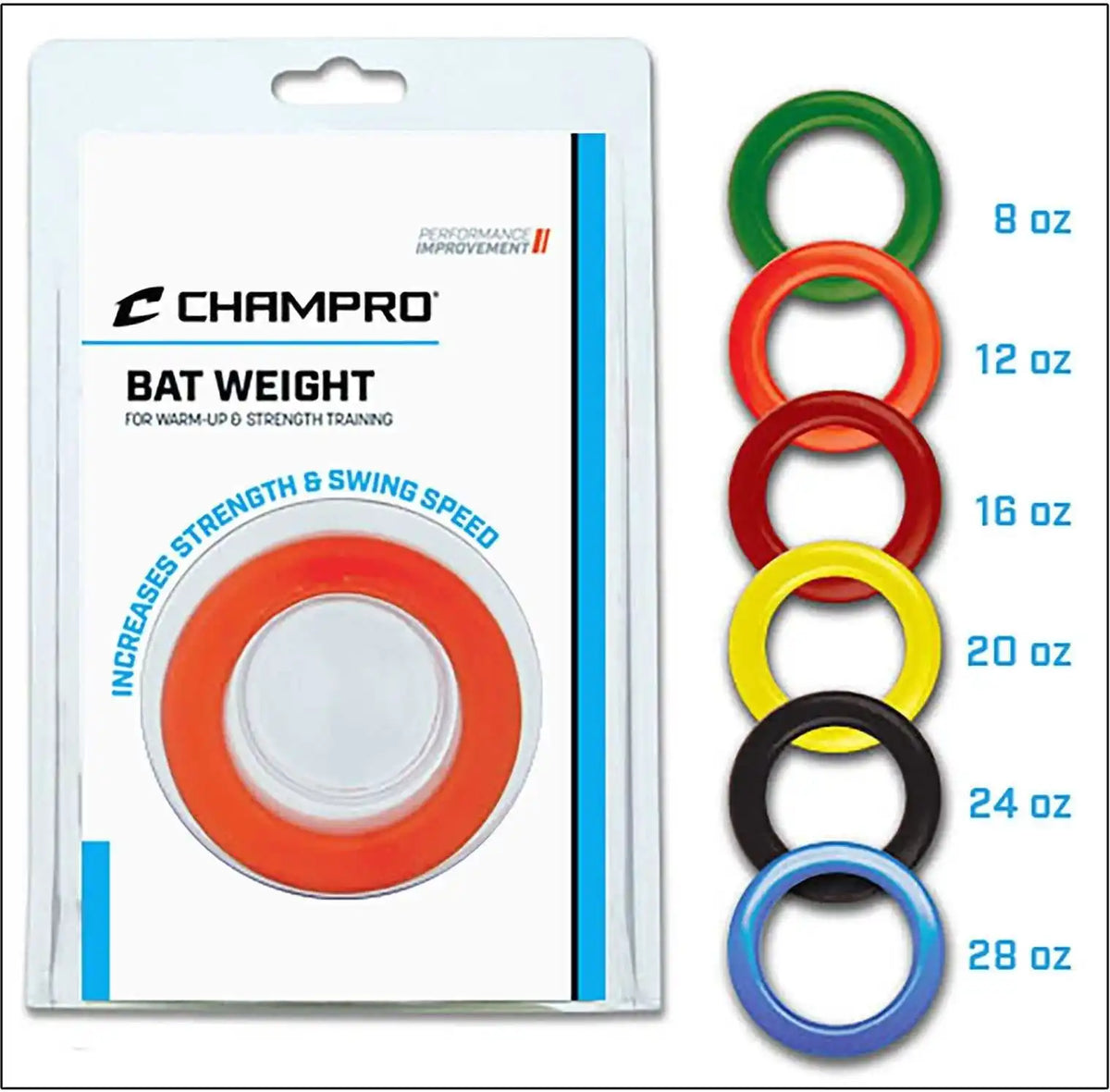 Champro A014 Bat Weight 8 Oz - Green