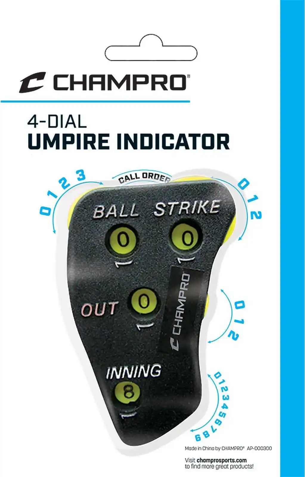 Champro A048 4-dial Indicator (new Dial Configuration) - 12 Pk