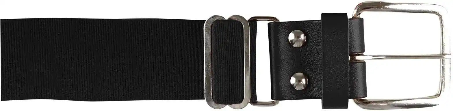 Champro A060 Brute Baseball Belt Leather Tab (6 Pk) - Black