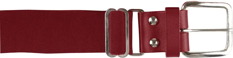 Champro A060 Brute Baseball Belt Leather Tab (6 Pk) - Cardinal