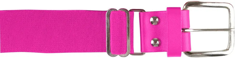 Champro A060 Brute Baseball Belt Leather Tab (6 Pk) - Optic Pink - Youth Youth 1-1/4’’