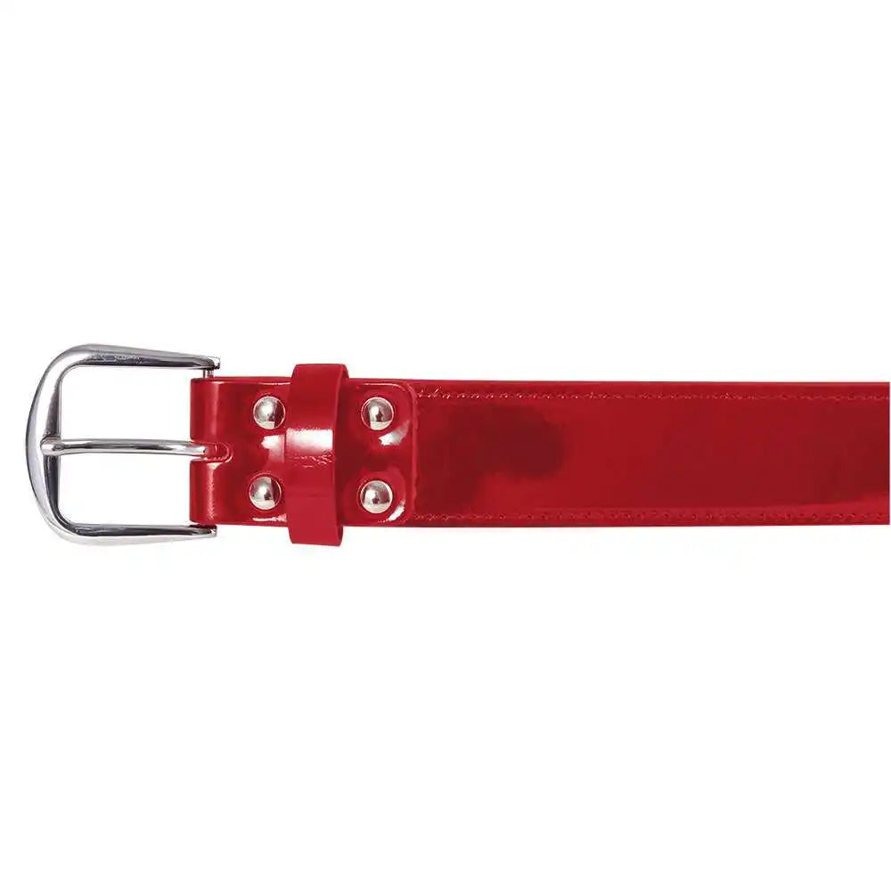 Champro A068 Patent Leather Belt - Scarlet