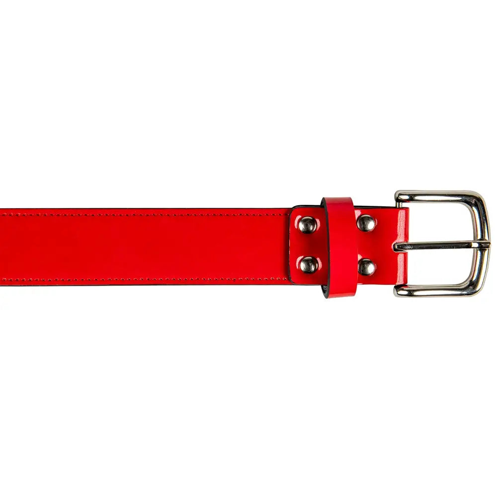 Champro A074 Classic Patent Belt - Scarlet