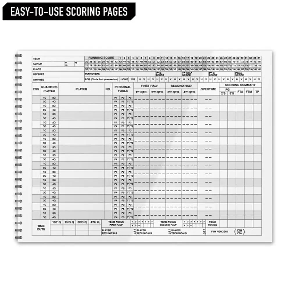 Champro A07bk Basketball Scorebook
