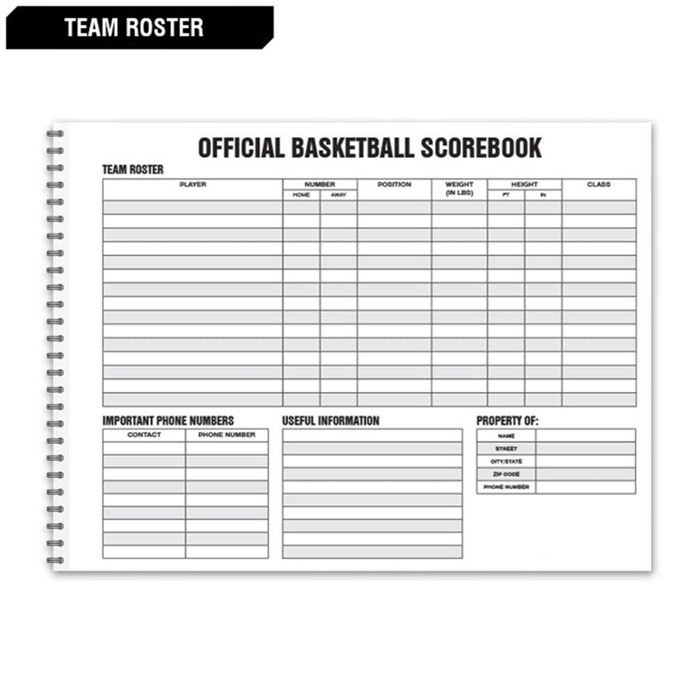 Champro A07bk2 Basketball Score Book