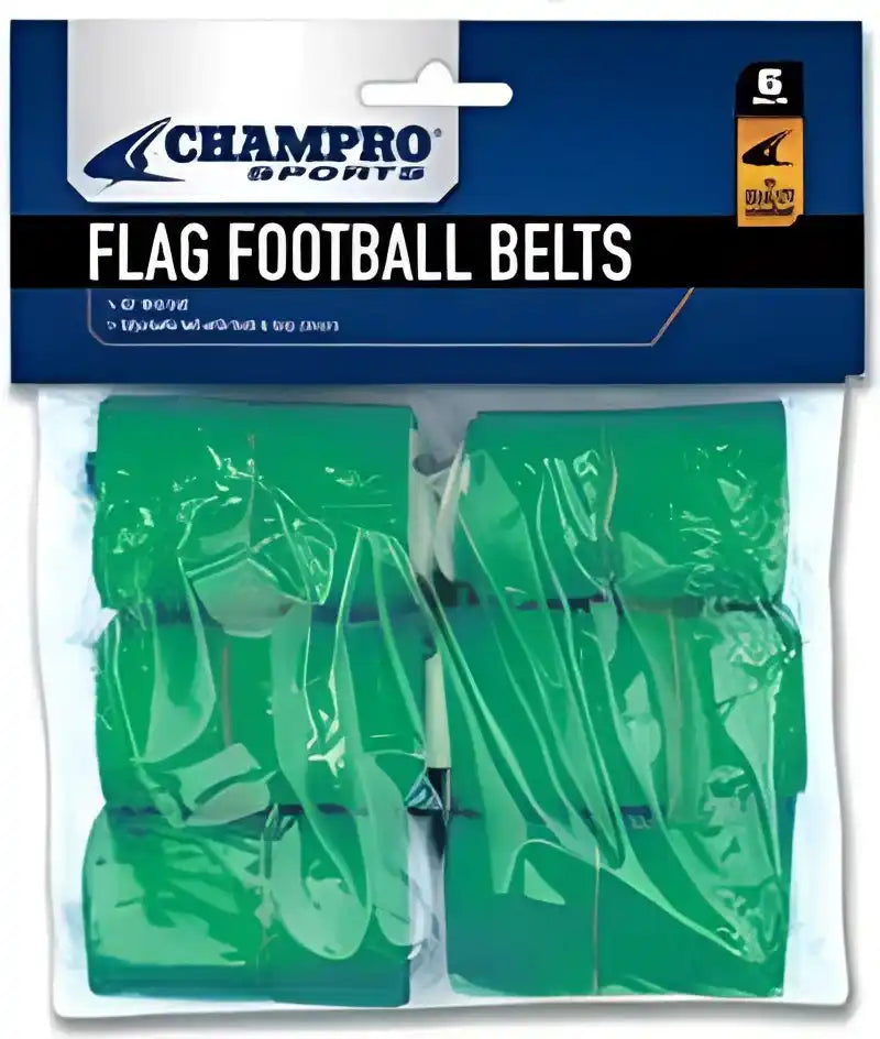 Champro A1056 Flag Football Belts/flags Set (6 Pk) - Kelly