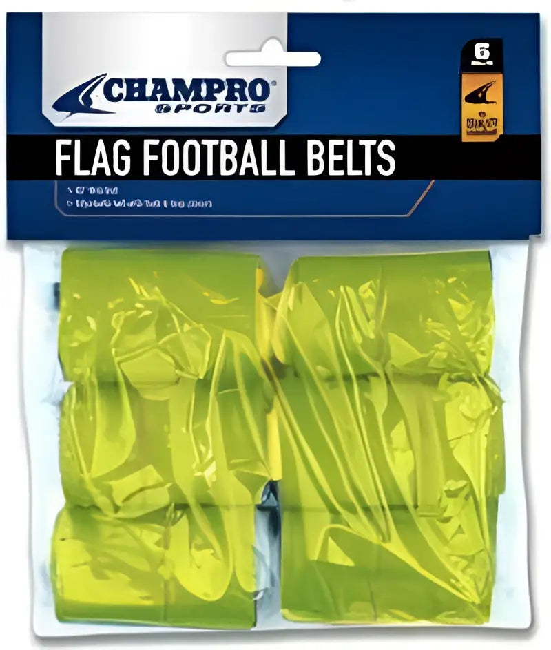 Champro A1056 Flag Football Belts/flags Set (6 Pk) - Yellow
