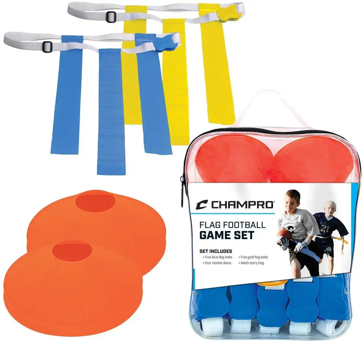 Champro A107set Football Flag and Cone Set Multi Colored / one Size Fits Most