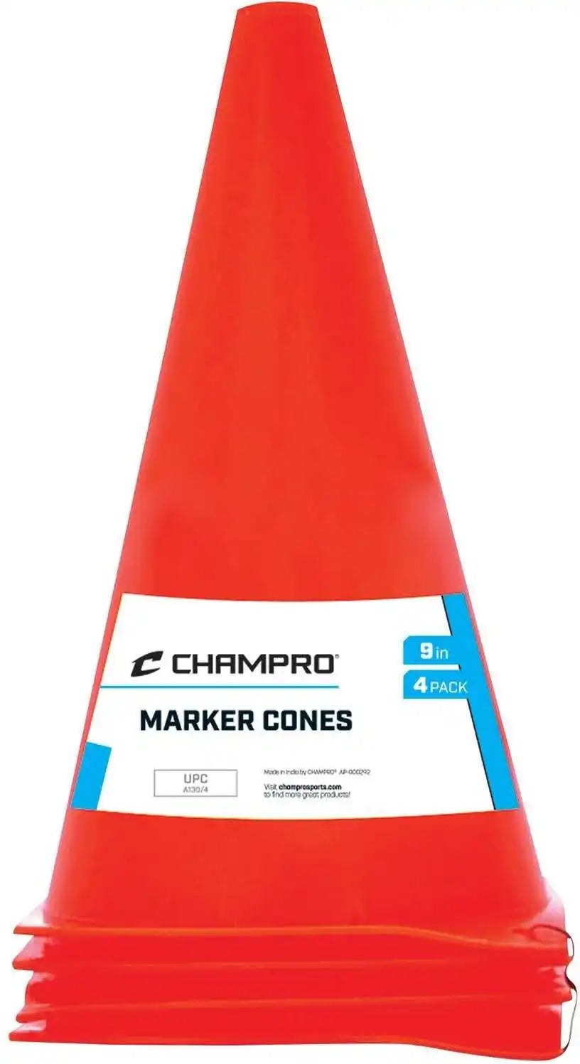 Champro A130/4 Marker Cone 9’’ - Orange Set of 4