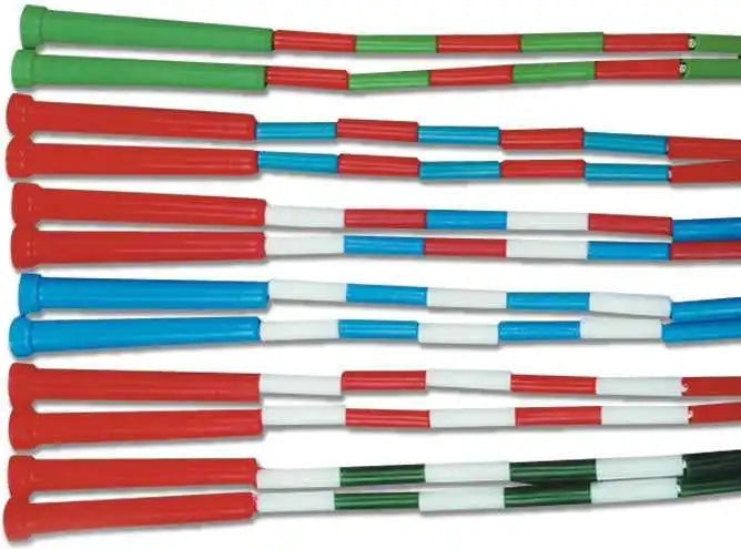 Champro A206 Plastic Segmented Jump Ropes Braided Nylon - 10 Ft - Multi Colored / 6’