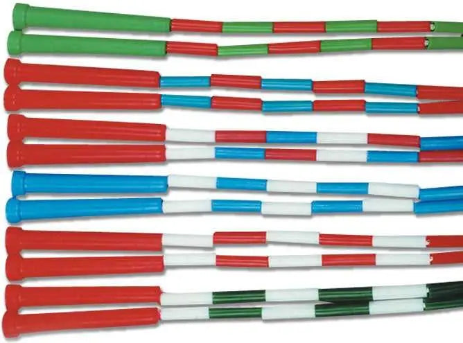 Champro A207 Plastic Segmented Jump Ropes 7 Ft Braided Nylon - Multi-color - 7’