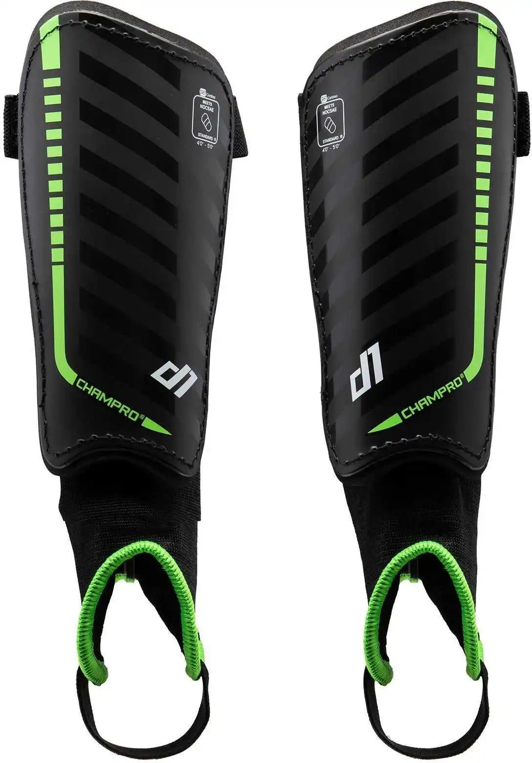 Champro A7 D1 Soccer Shin Guards - Optic Green