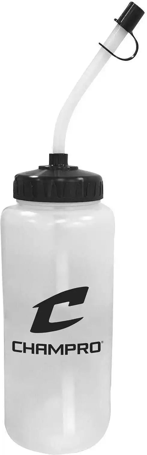 Champro A9s2 Water Bottle with Straw - White - 1 Liter
