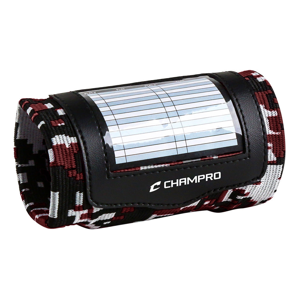Champro Af49 Wristband Playbook - Camo Maroon