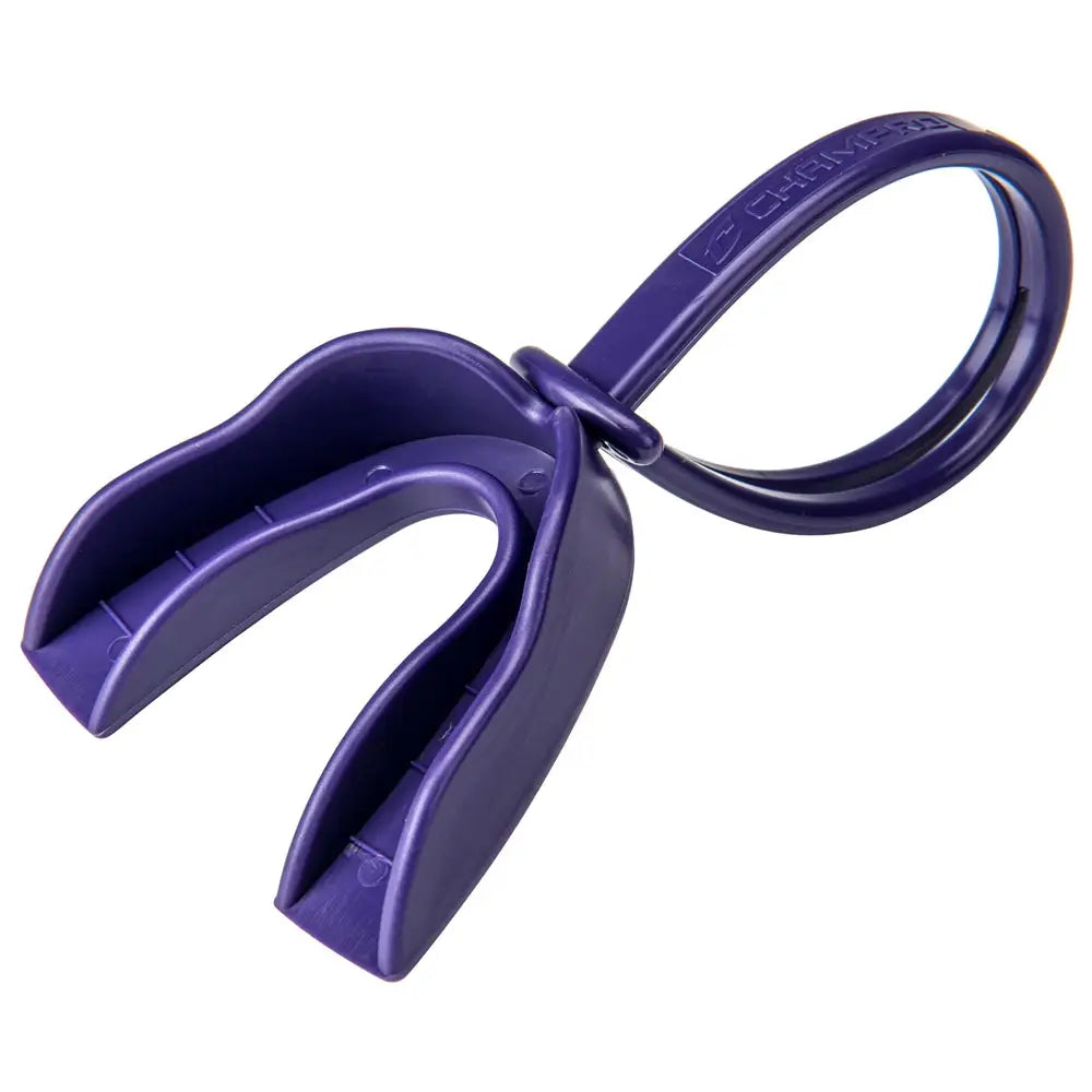 Champro Af53 Boil-and-bite Strapped Mouthguards - Purple - Adult