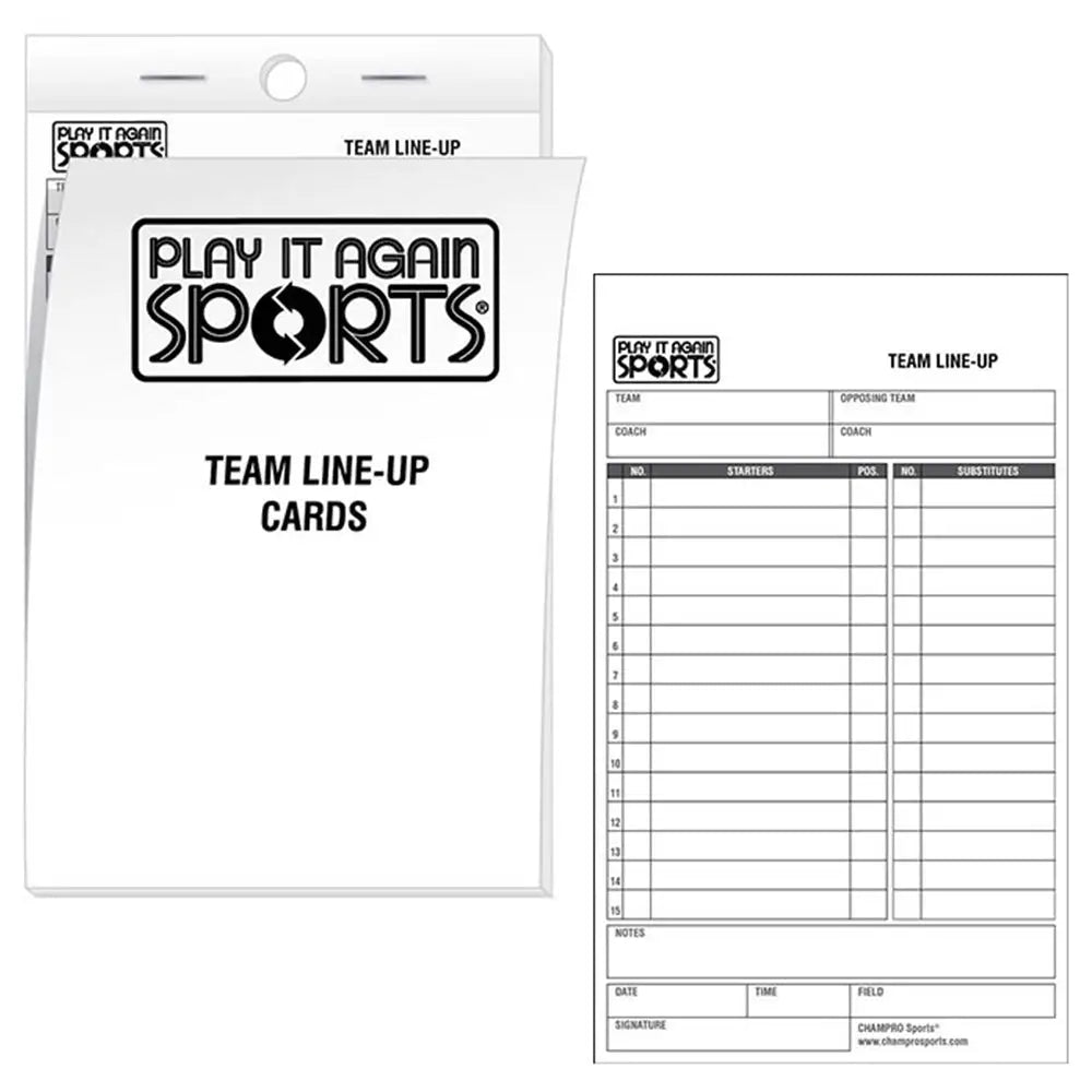 Champro Af61pias Line-up Cards