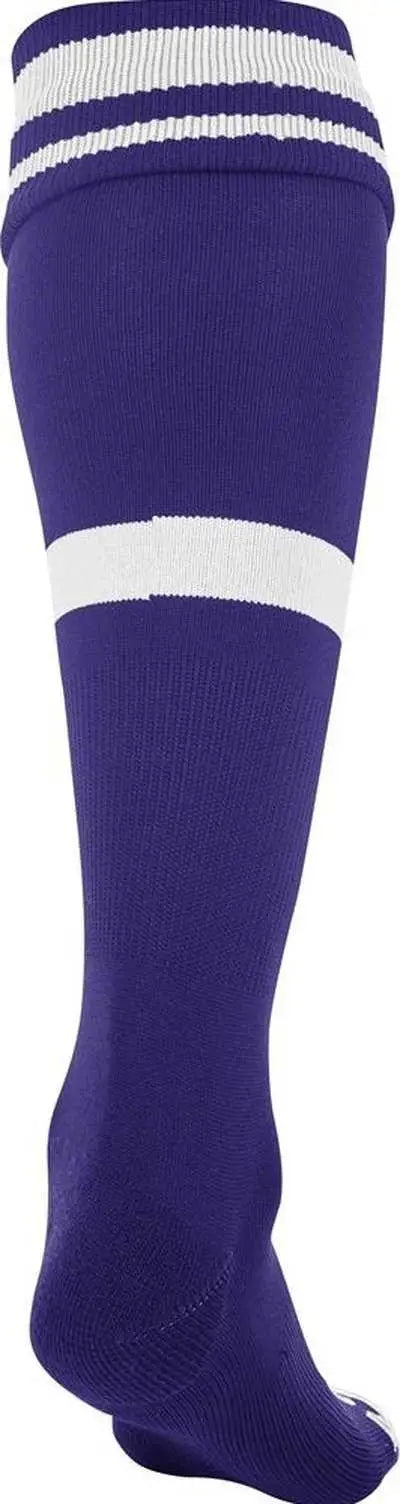 Champro As10 Striped Soccer Knee High Socks - Purple White