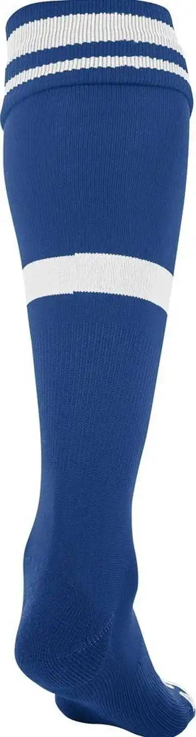 Champro As10 Striped Soccer Knee High Socks - Royal White