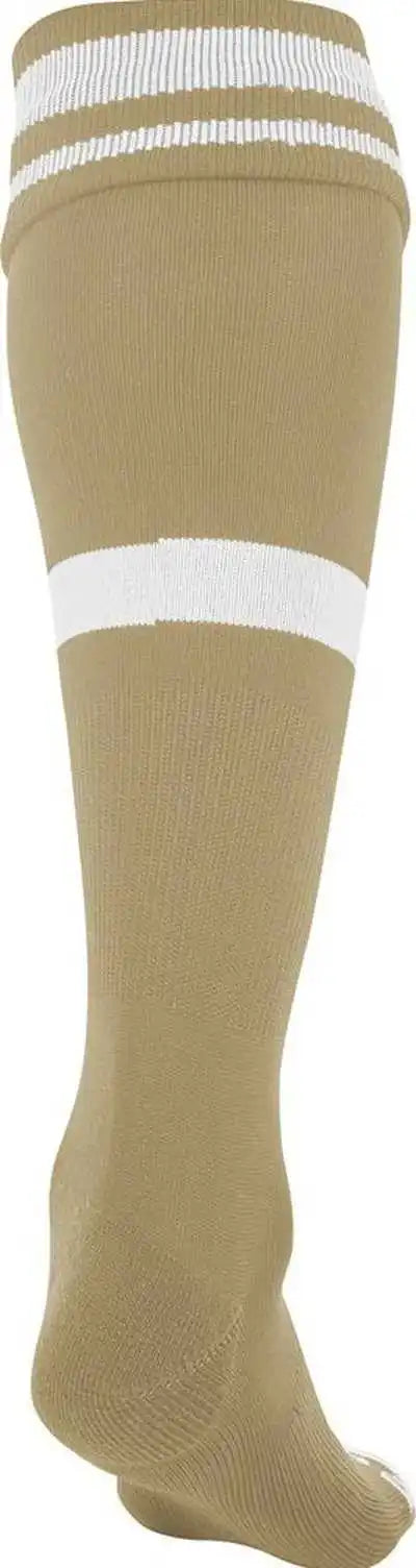 Champro As10 Striped Soccer Knee High Socks - Vegas Gold White