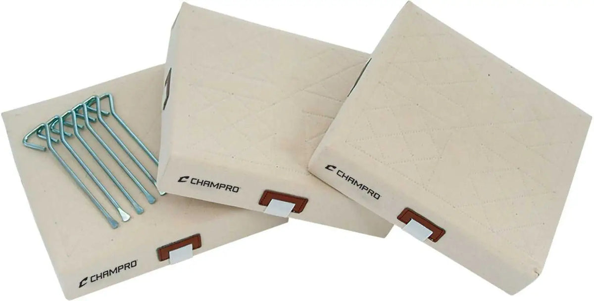 Champro B014 14 x 2 Canvas Quilted Base - Set
