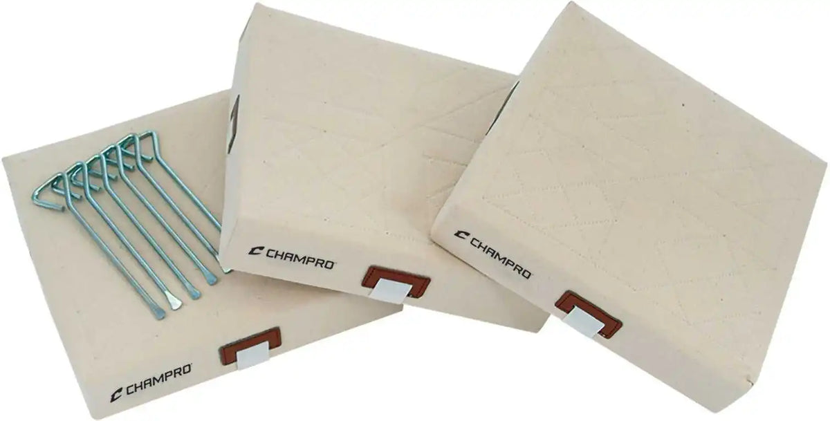 Champro B014 14 x 2 Canvas Quilted Base - Set - Sand