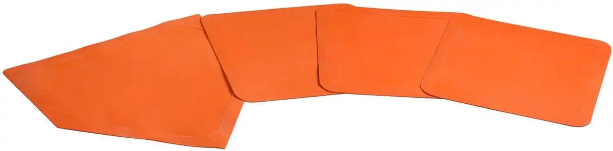 Champro B021 Throw Down Rubber Bases (set of 4) - Orange