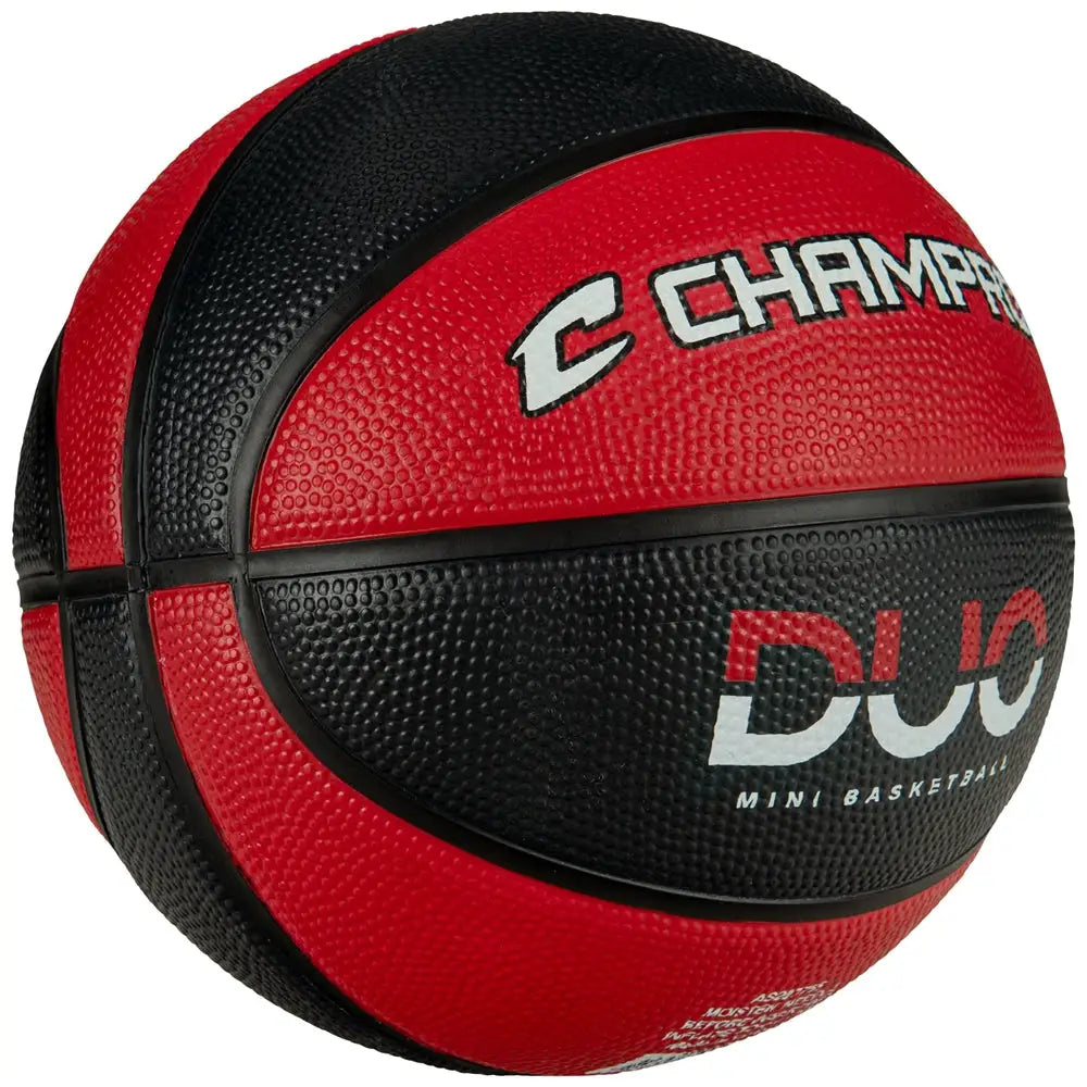 Champro Bb48 Jammer Mini Rubber Basketball - Black Scarlet