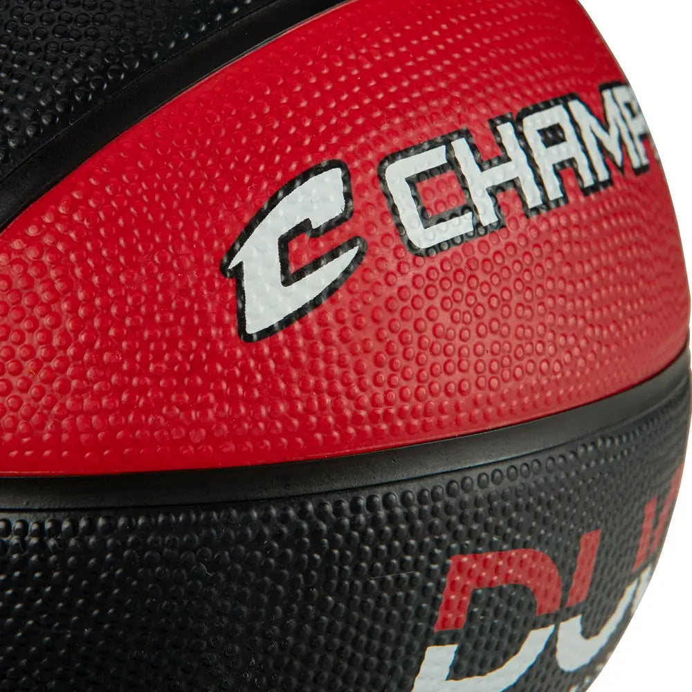 Champro Bb48 Jammer Mini Rubber Basketball - Black Scarlet