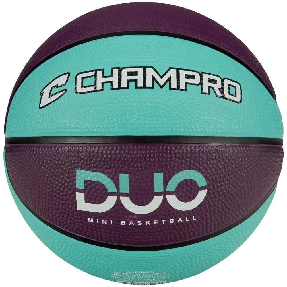 Champro Bb48 Jammer Mini Rubber Basketball - Purple Teal