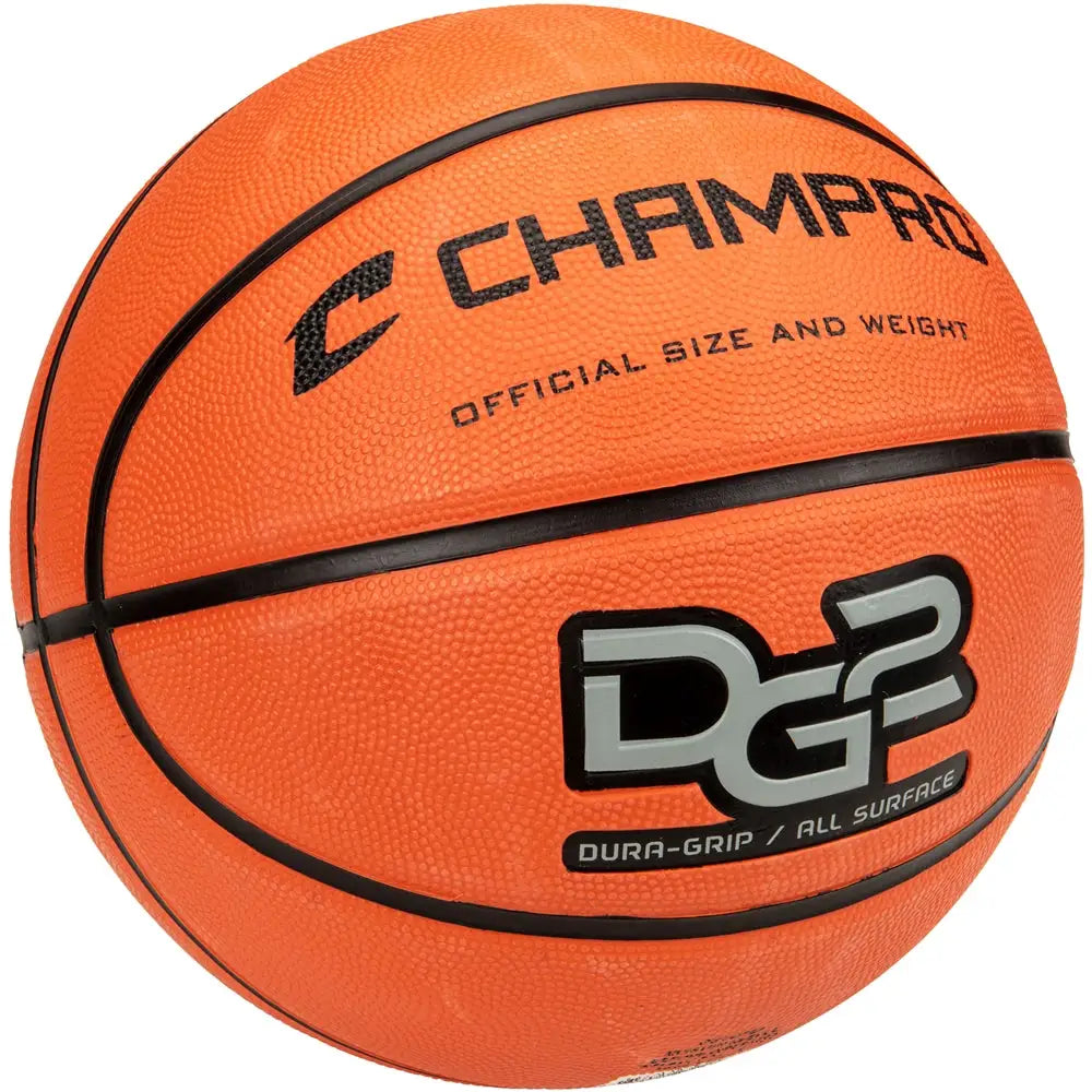 Champro Bb50 Dura-grip 230 Rubber Basketball - Comp Orange