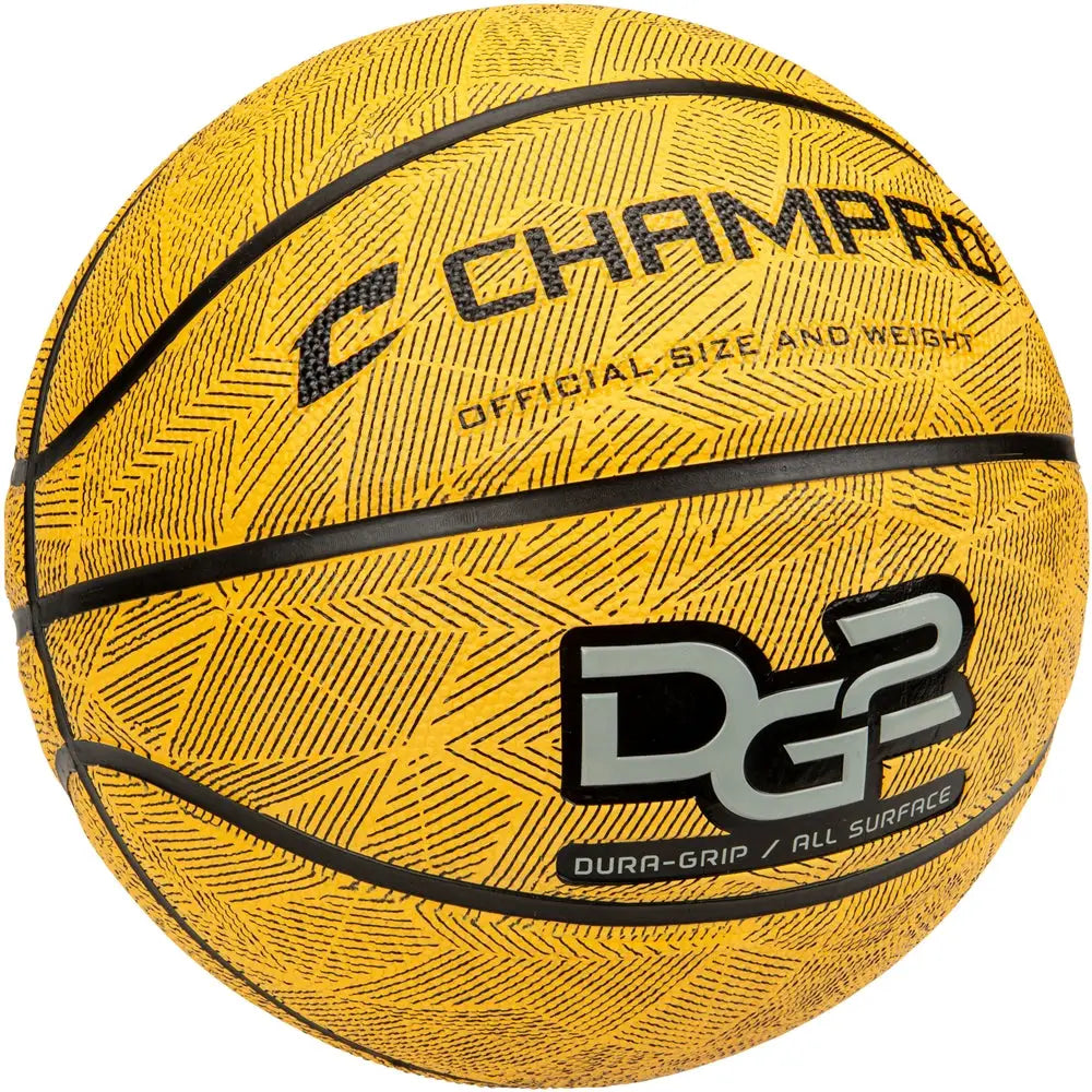 Champro Bb50 Dura-grip 230 Rubber Basketball - Gold
